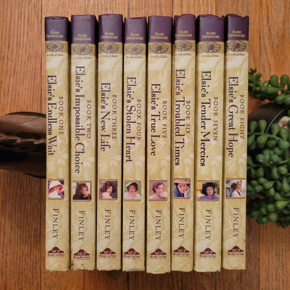 Elsie Dinsmore Hardcover 8 Book Lot Martha Finley Home School Teacher Gift